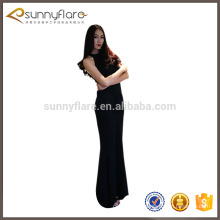 Formal 100% cashmere black long cashmere sweater dresses